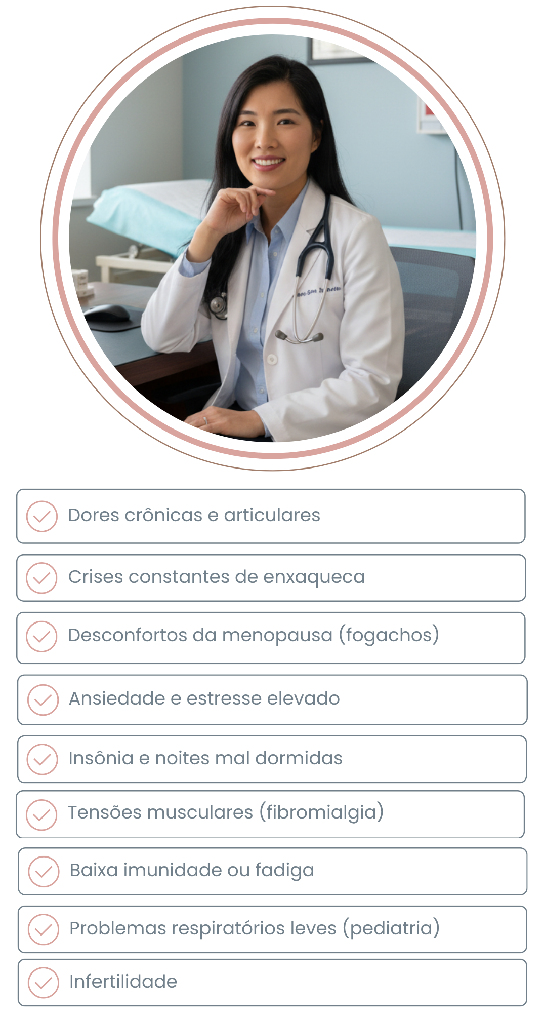 Dores tratadas com Acupuntura - Mobile